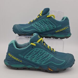 Merrell All Out Terra Ice Waterproof Trail Running Shoes Spiked Womens Size 8